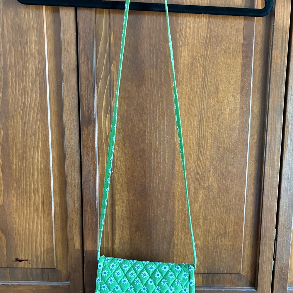 Vera Bradley Lime Green Crossbody Bag (EUC)